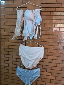 Combo Of  Five  Imported Fabric Bra