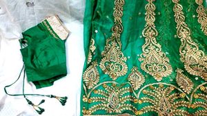 Green Lehenga Mehendi/Muslim Bridal With Blouse