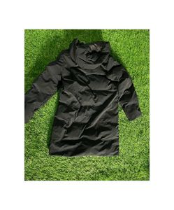 Zara puffer black hooded jacket