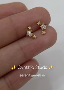 Cynthia Flower Stud Earrings (used &amp; sterlised)
