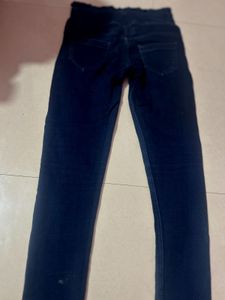 Dark Blue High-Waisted Jeans