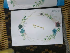 Table Number Cards (1-9)