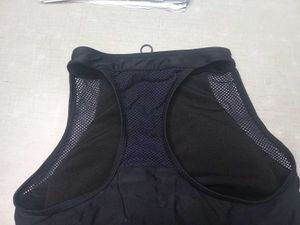 Black Sports Bra Front Zip