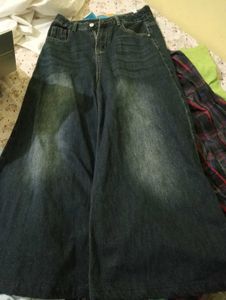 Wide Leg Denim Jeans