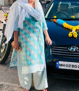 New Kurta Plazzo Dupata Set For Xxxl Margine Insid