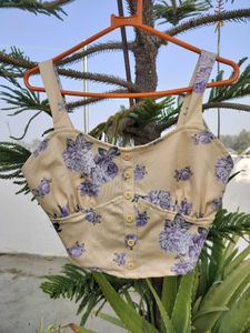 Floral Print Crop Top