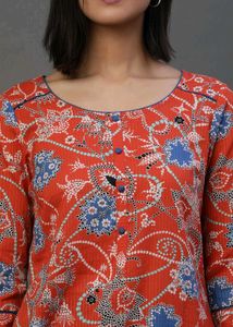 Floral Print Kurta
