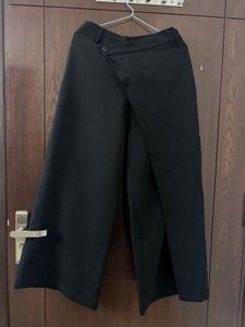 Unique Asymmetrical Black Pants