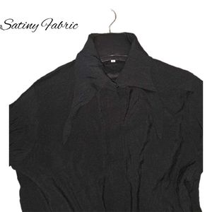 Luxury High Fashion Runway Black Mini Dress