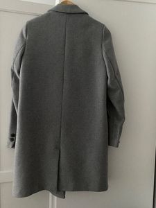 Zara Gray Wool Blend Coat