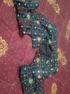 Embroidered Black Blouse