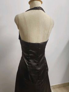 Brown Halter Gown