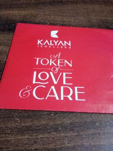 Kalyan Jewellers Gift Card Worth 2100