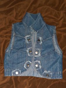 SALE❗️Y2k Denim Vest, Waistcoat 💙