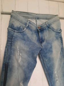 New  Zip Pattern Jeans For Women