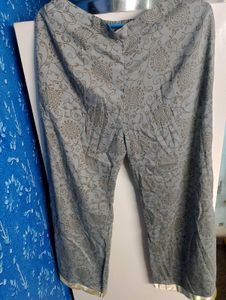 Lilac Gray Kurti Plazo