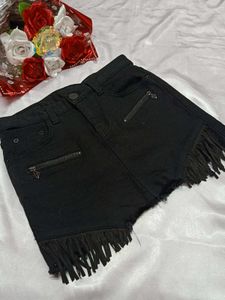 Black Denim Mini Skirt🖤