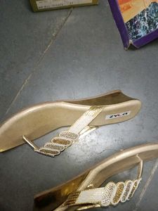 ZYLA Gold foot wear