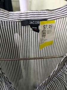 stripe chiffon blouse
