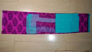 Unstitched Dress Material Of Top, Bottom &amp; Dupatta