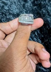 Silver Fashion Kada& Ring Combo