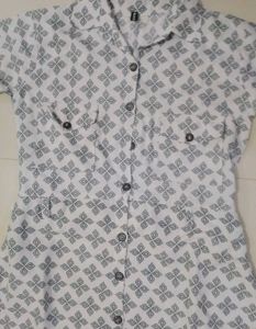 Patterned Shirt Dress