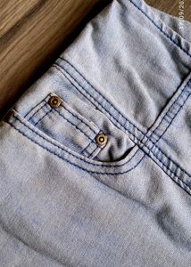 Denim High-Waisted Shorts