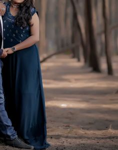 Elegant Navy Blue Maxi Dress