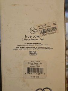 Lenox True Love Dessert Set