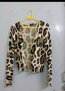 Chetah Print Cardigan