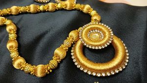 NEW!! Silk Thread Jewellery Set