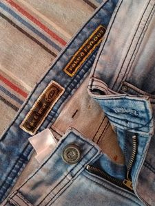 Distressed Light Wash Denim Jeans