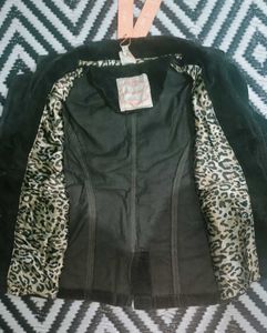 Stylish Black Corduroy Jacket