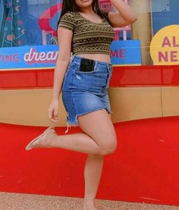 Women Stylist Denim Short Skirt