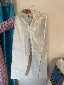 Beige Casual Pants