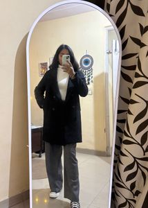 Elegant Black Trench Coat