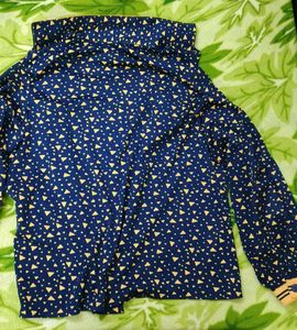 Retro Geometric Print Shirt