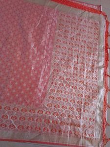 New Banarasi Silk Saree With Unstitched Blouse Pie