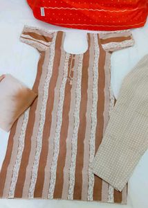 Striped Kurta Set
