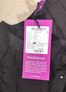LIBAS Black Emblished Kurta