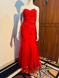 Elegant Red Ethnic Gown