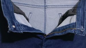 Dark Blue Ankle Length Jeans 👖