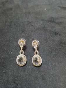 White Gemstone Earrings