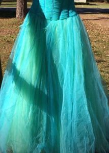 vintage Prom Dress with Feather Detail