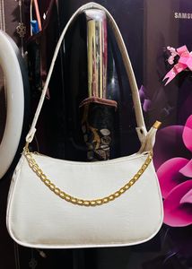 white handbag very stylish mever used