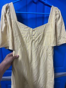 Yellow Gingham Dress