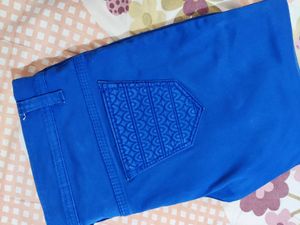 Women Straight Jeans Royal Colour Stretchable R