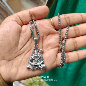 Hanuman Pendant With Box Chain