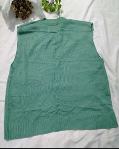 Imported Unisex Mint Green Knit Vest