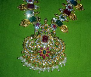 Vintage Gold &amp; Gemstone Necklace